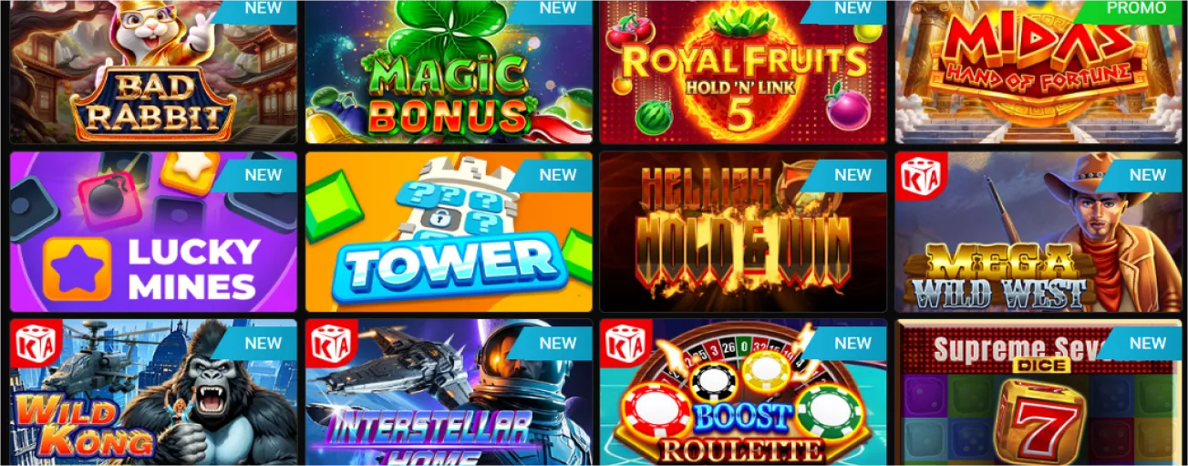 Muitos jogos WinWin novos: Gemblitz, Aviator, Slots